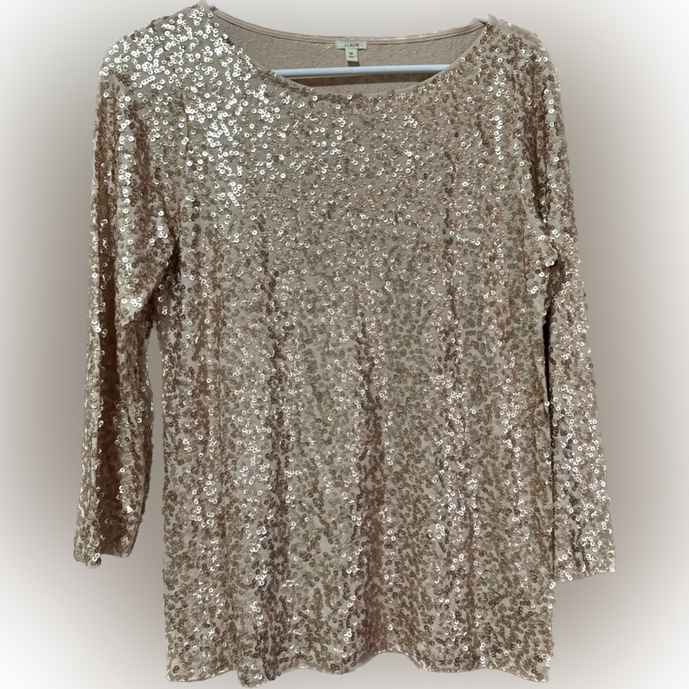 Jcrew sequin fancy top